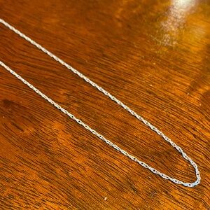 19” Sterling Silver Braided Chain Necklace